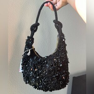 Viral beaded bag in black Made In India
